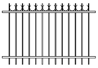 Сварной забор арт 9