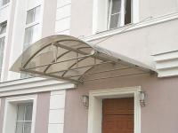 Сварной козырек над входом