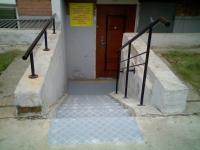 Сварные перила в подвал